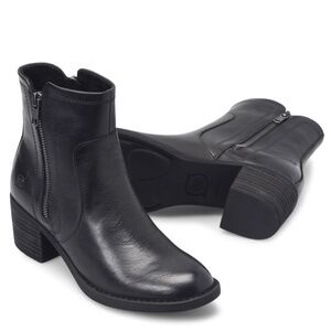Born Shoes Rigby Boot, Black Leather Size 7M